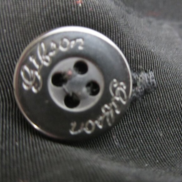 VTG  Gibson Tour Wear Men XL SS Shirt Black Embroidered Guitars Velvet Accent - Picture 6 of 9